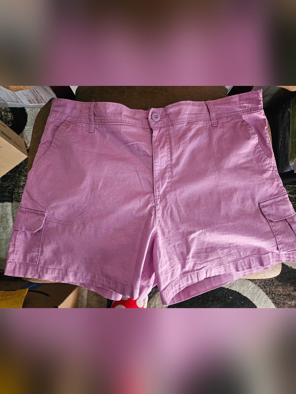 Lee Pink Cargo Shorts